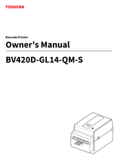 Toshiba BV420D-GL14-QM-S Owner's Manual