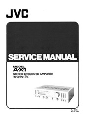 JVC Super-A A-X1 Service Manual