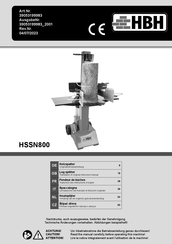 HBH HSSN800 Translation Of Original Instruction Manual