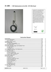 Seneca Z-AIR Instruction Manual