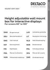 Deltaco ARM-0801 User Manual