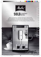 Melitta Solo & Perfect Milk Operating Instructions Manual