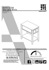 Novogratz 8644013COM Instruction Booklet