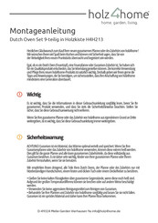 holz4home H4H213 Assembly Instruction Manual