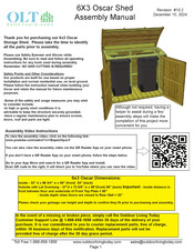 OLT 6X3 Oscar Shed Assembly Manual
