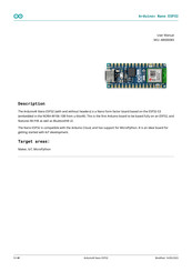Arduino Nano ESP32 User Manual