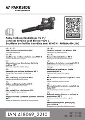 Parkside Performance PPTLBA 40-Li B2 Translation Of The Original Instructions