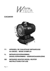 Warm Tech CAC20KWI Instructions For Use Manual