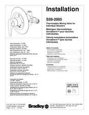Bradley S59-2005 Installation Manual