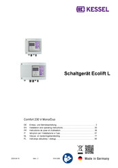 Kessel Ecolift L Installation And Operating Instructions Manual