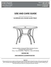 Home Decorators Collection FTA60762G Use And Care Manual
