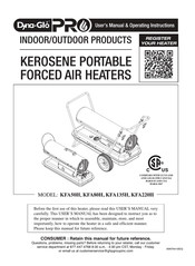 Dyna-Glo KFA50H User's Manual & Operating Instructions