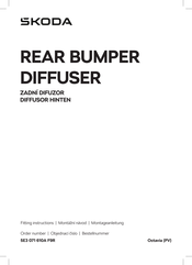 Skoda 5E3 071 610A F9R Fitting Instructions Manual