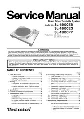 Technics SL-1500CPP Service Manual