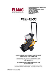 Elmag PCB-12-35 Operating Instructions/Spare Parts List