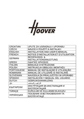 Hoover H-HOOD 300 HTS9CBH3X Installation And User Manual