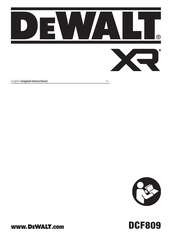 DeWalt DCF809M2T Original Instructions Manual