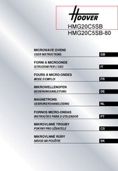 Hoover H-MICROWAVE 500 HMG20C5SB User Instructions