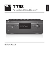 NAD T758 V3i Owner's Manual