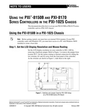 National Instruments PXI-1020 Note To Users