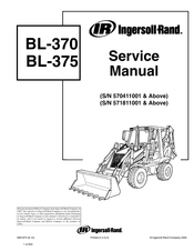 Ingersoll-Rand BL-370 Service Manual
