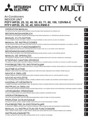Mitsubishi Electric City Multi PEFY-WP20VMA-E Operation Manual