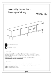 Otto WF293120 Assembly Instructions Manual