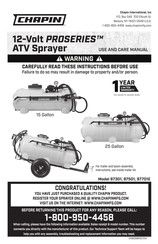 Chapin PROSERIES 97301 Use And Care Manual