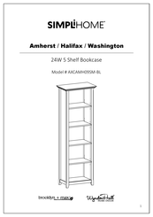 SIMPLIHOME brooklyn + max WyndenHall AXCAMH09SM-BL Manual