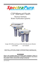 SpectraPure CSP-90-MF Installation And Operating Manual