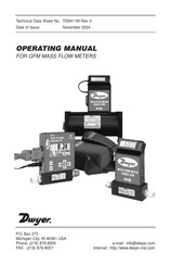 Dwyer Instruments GFM-1108 Operating Manual