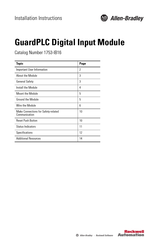 Rockwell Automation Allen-Bradley GuardPLC Installation Instructions Manual