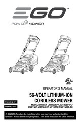 Ego Power+ LM2130SP Operator's Manual