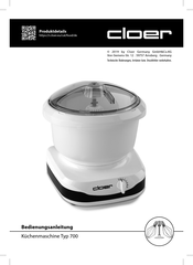 Cloer 7001 Operating Instructions Manual