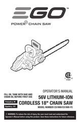 Ego Power+ CS1804-2 Operator's Manual
