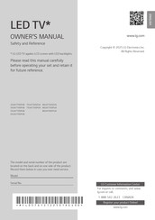 LG 86UA7700PUA Owner's Manual