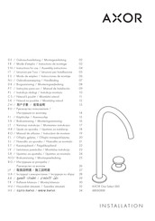 Axor One Select 260 48060 Series Instructions For Use/Assembly Instructions