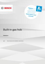 Bosch PPH6A6B21A User Manual And Installation Instructions