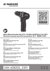 Parkside Performance PBSPA 12 B2 Translation Of The Original Instructions