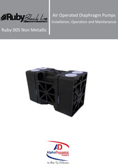 ALPHA DYNAMIC PUMPS Ruby Black line 005 Non Metallic Assembly, Installation, Operation And Maintenance Instructions