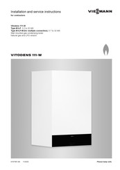 Viessmann VITODENS 111-W B1LF-M Installation And Service Instructions For Contractors