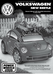 Fisher-Price POWER WHEELS VOLKSWAGEN NEW BEETLE Owner's Manual With Assembly Instructions