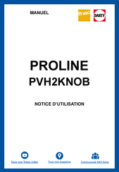 Proline PVH2KNOB Manual