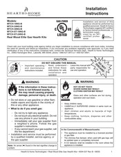 Hearth & Home MTCH-24NG-B Installation Instructions Manual