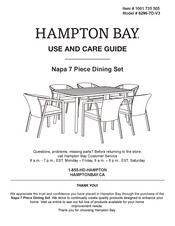 HAMPTON BAY 6296-7D-V3 Use And Care Manual