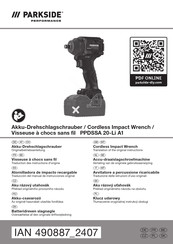 Parkside Performance 490887 2407 Translation Of The Original Instructions