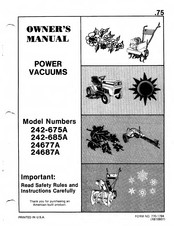 MTD 24687A Owner's Manual