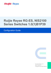 Ruijie Reyee RG-ES Series Configuration Manual