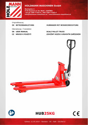 HOLZMANN MASCHINEN HUB25KG User Manual