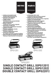 METRO PROFESSIONAL GPG1202 Instruction Manual